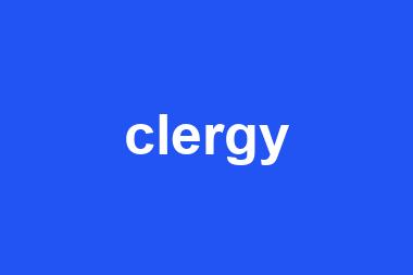 clergy