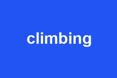 climbing