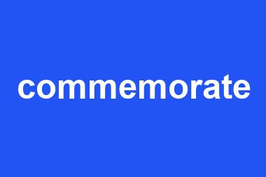 commemorate