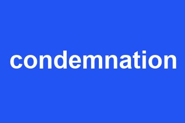 condemnation