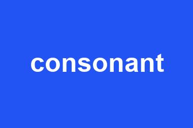 consonant