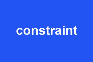 constraint