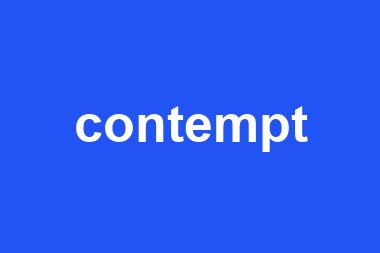 contempt