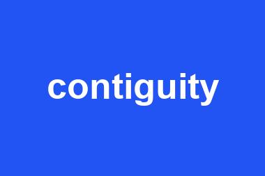 contiguity