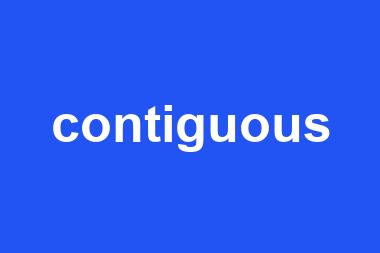 contiguous