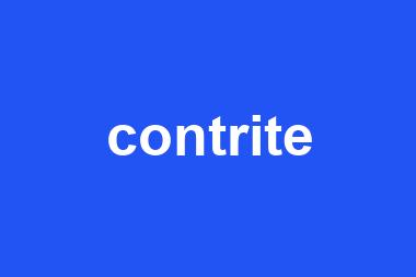 contrite