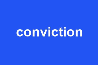 conviction