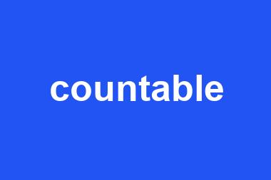 countable