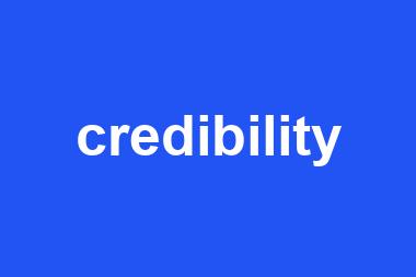 credibility