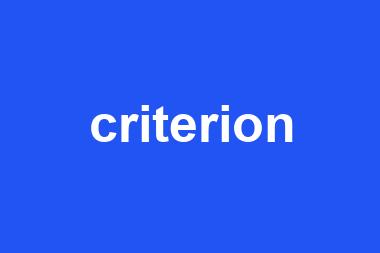 criterion