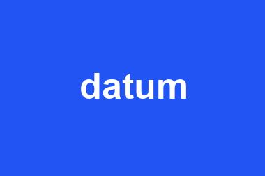 datum