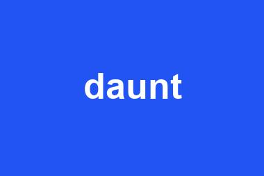 daunt