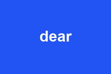 dear