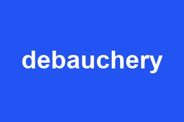 debauchery