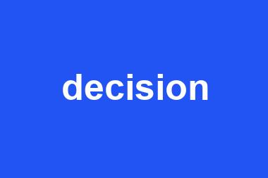 decision