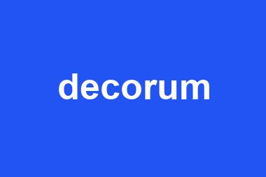 decorum