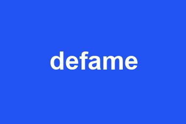 defame