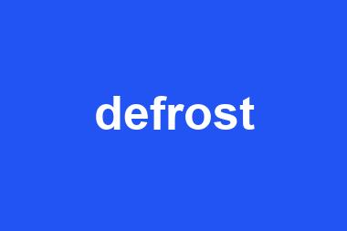 defrost