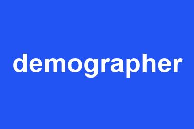 demographer