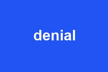 denial