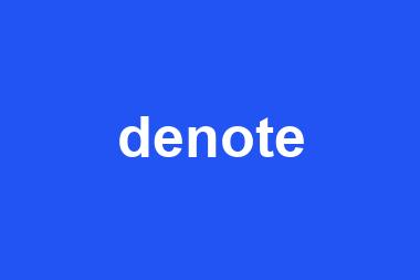 denote