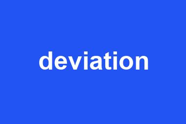 deviation