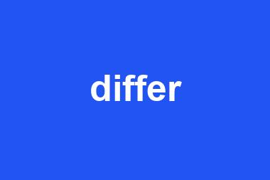 differ