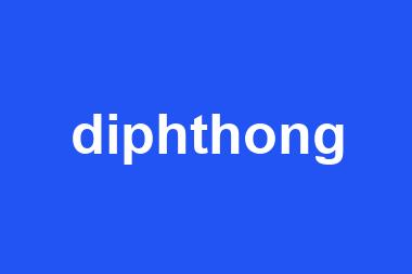 diphthong