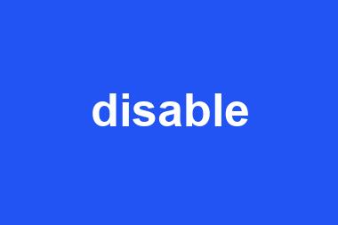 disable