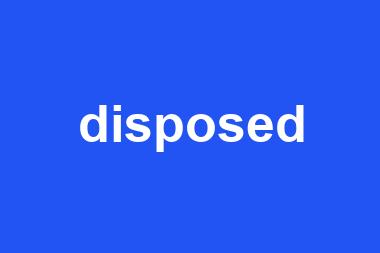 disposed