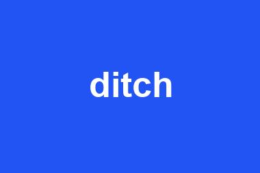 ditch