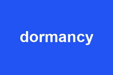 dormancy