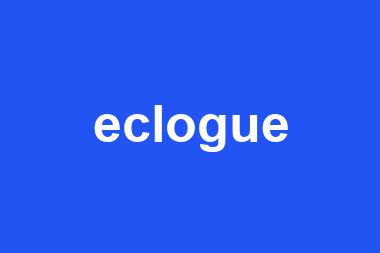 eclogue