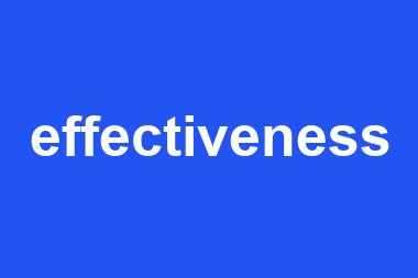 effectiveness