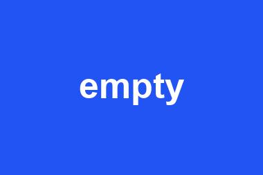 empty