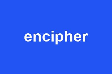 encipher