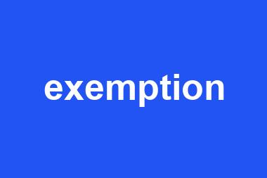 exemption