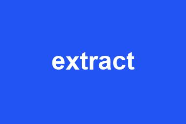 extract