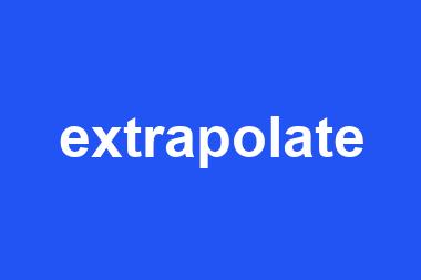 extrapolate