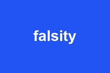 falsity