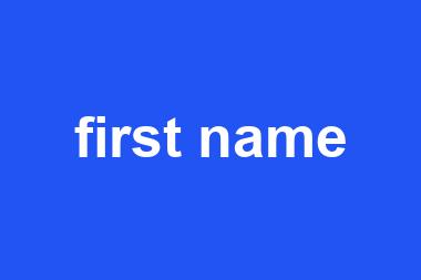 first name