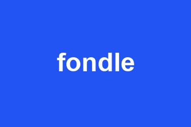 fondle