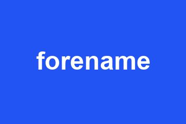 forename