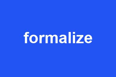 formalize