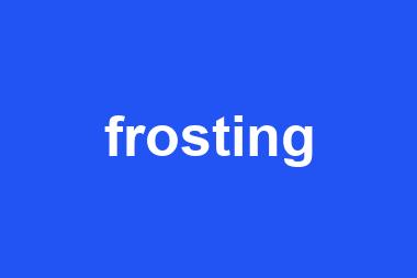 frosting