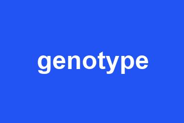 genotype