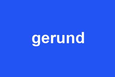 gerund