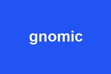 gnomic