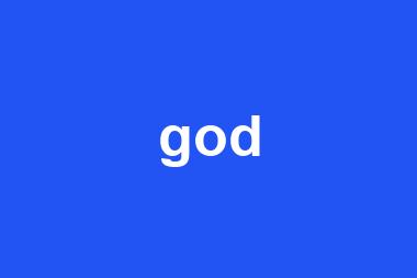 god