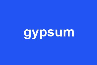 gypsum